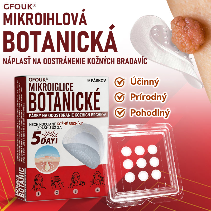 🔥🔥✅GFOUK® MicroNeedle botanic náplasť na odstránenie kožných výrastkov Vyrobené