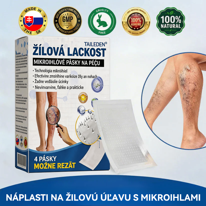 👨‍⚕️✅ TAILEDEN® VeinEase mikronáplasť s mikroihličkami ⚡ Okamžitá úľava, dlhodobé výsledky