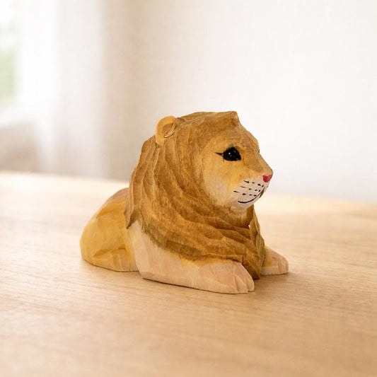 Lion Figurine for Desk or Shelf Decor